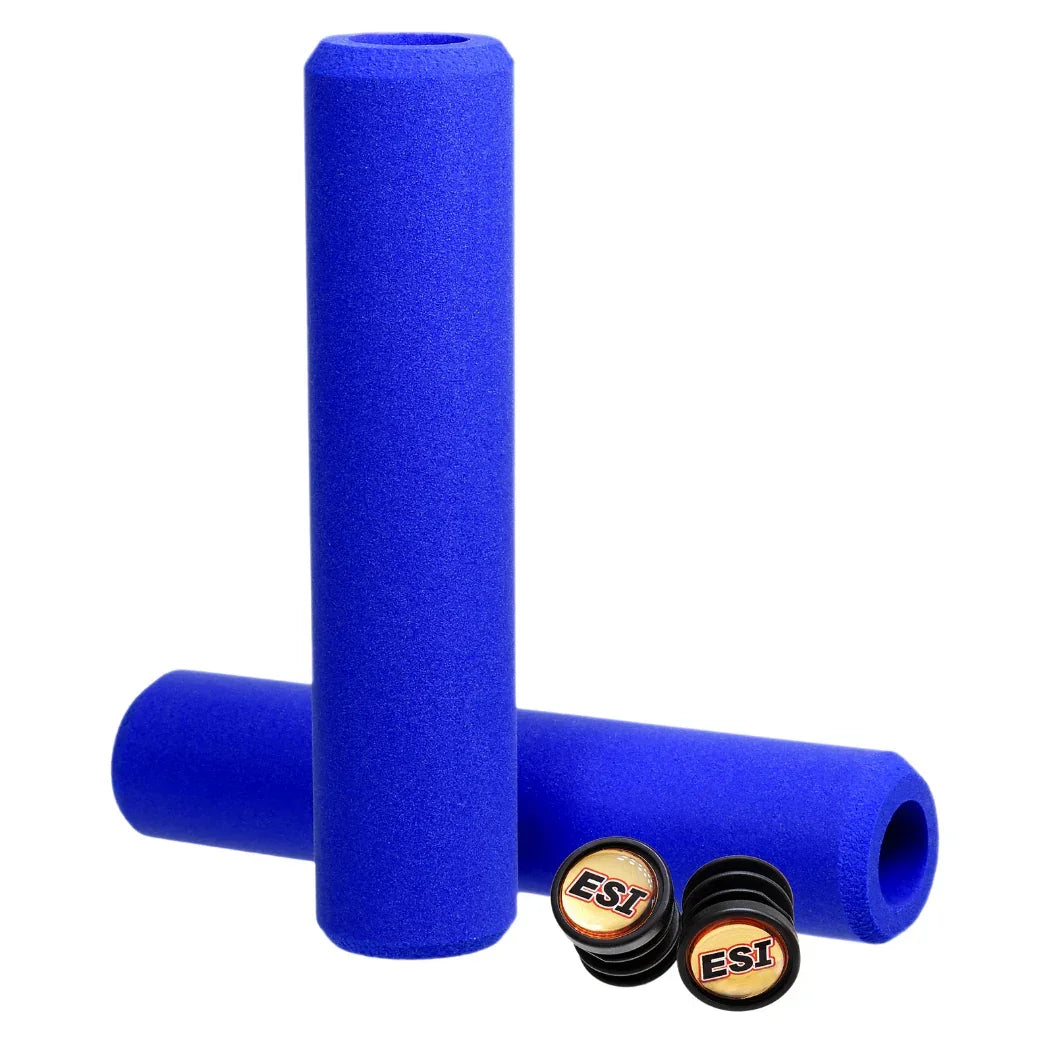 ESI Silicone Grips Cycling Parts - Grips-Bar Tape ESI Chunky - 32mm Blue