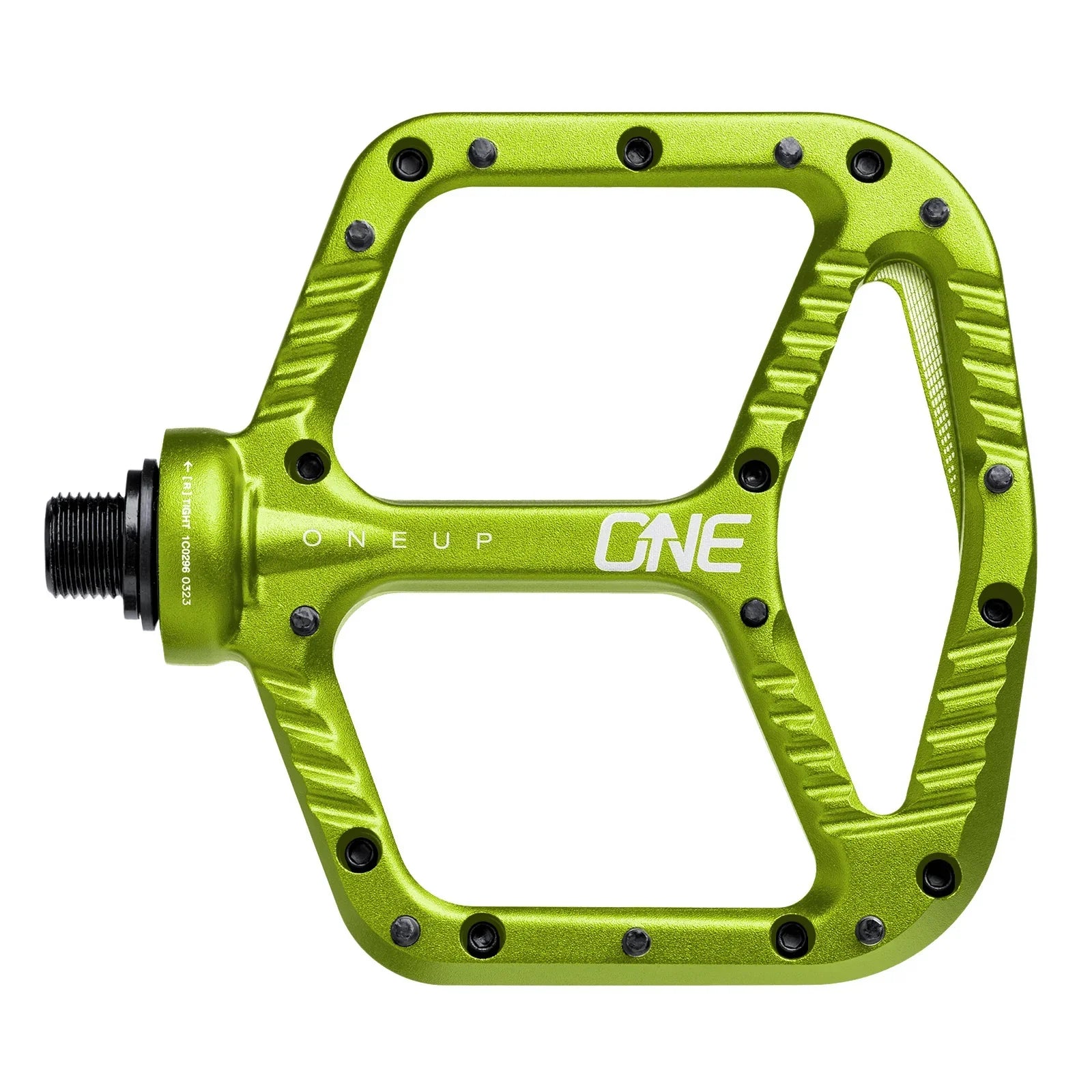 OneUp Components Aluminum Platform Pedals Cycling Parts - Pedal - Mountain Flat Pedal OneUp Components Green