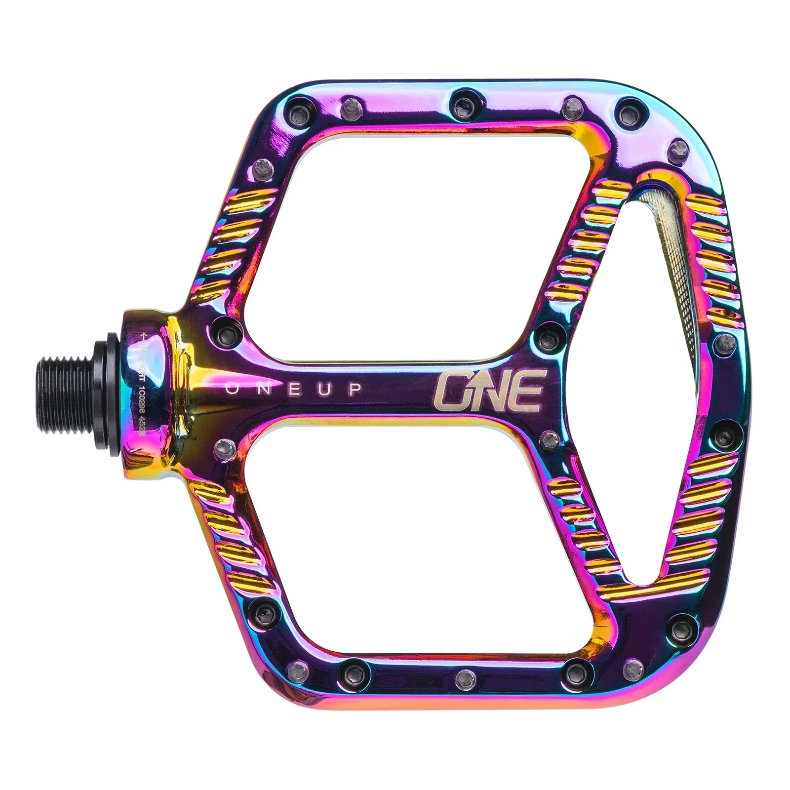 OneUp Components Aluminum Platform Pedals Cycling Parts - Pedal - Mountain Flat Pedal OneUp Components Oil Slick
