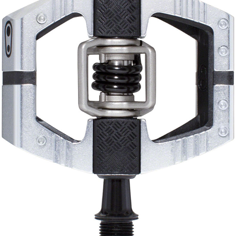 Crankbrothers Mallet E LS Pedals, High Polish Silver - three-quarter
