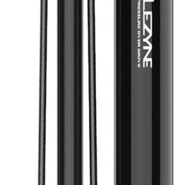 Lezyne Pressure Overdrive Floor Pump: Black - three-quarter