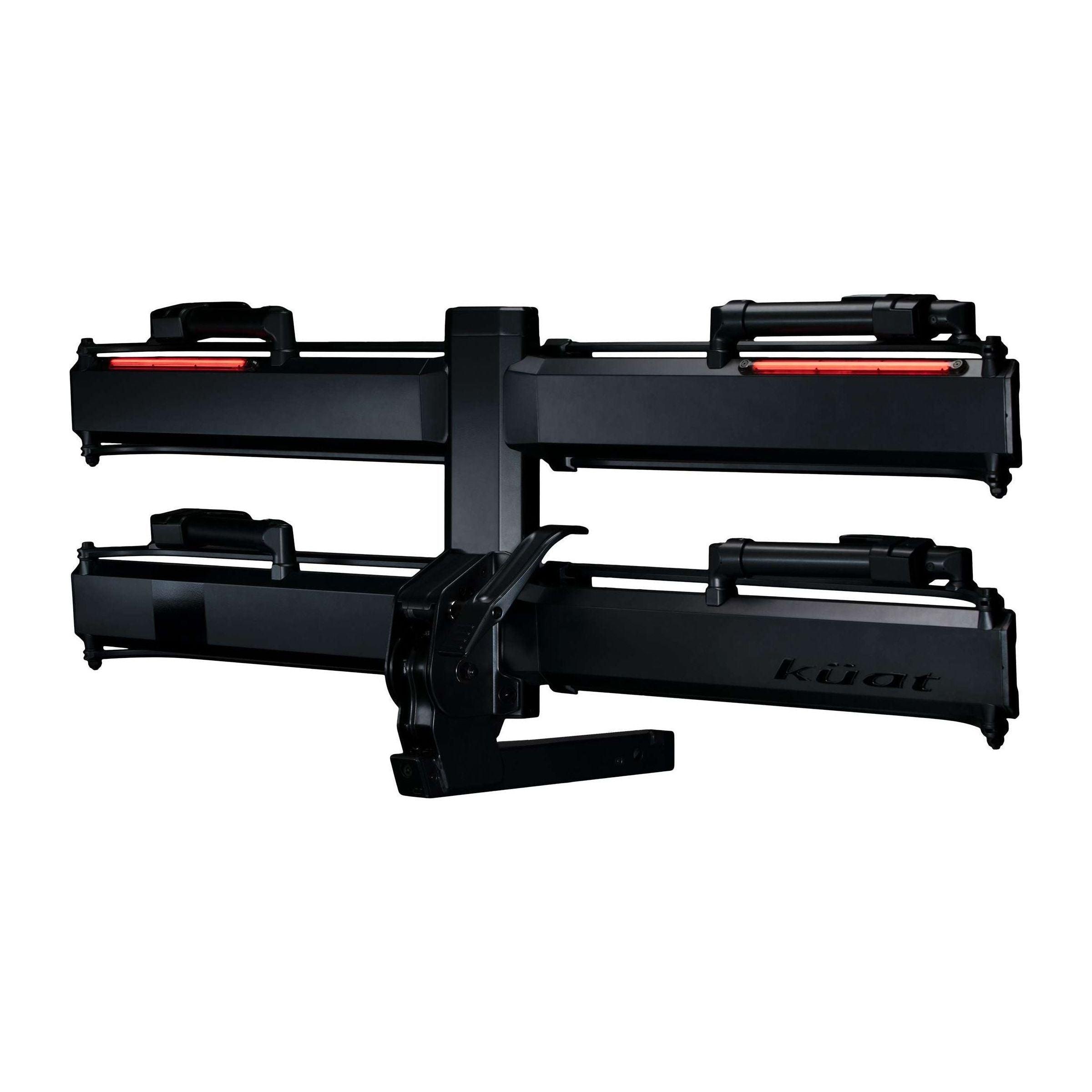 Kuat Piston X 2" LED Dual Ratchet Platform Rack w/Kashima 2 Bike-Galaxy Gray Cycling Accessories - Vehicle Bike Racks Kuat