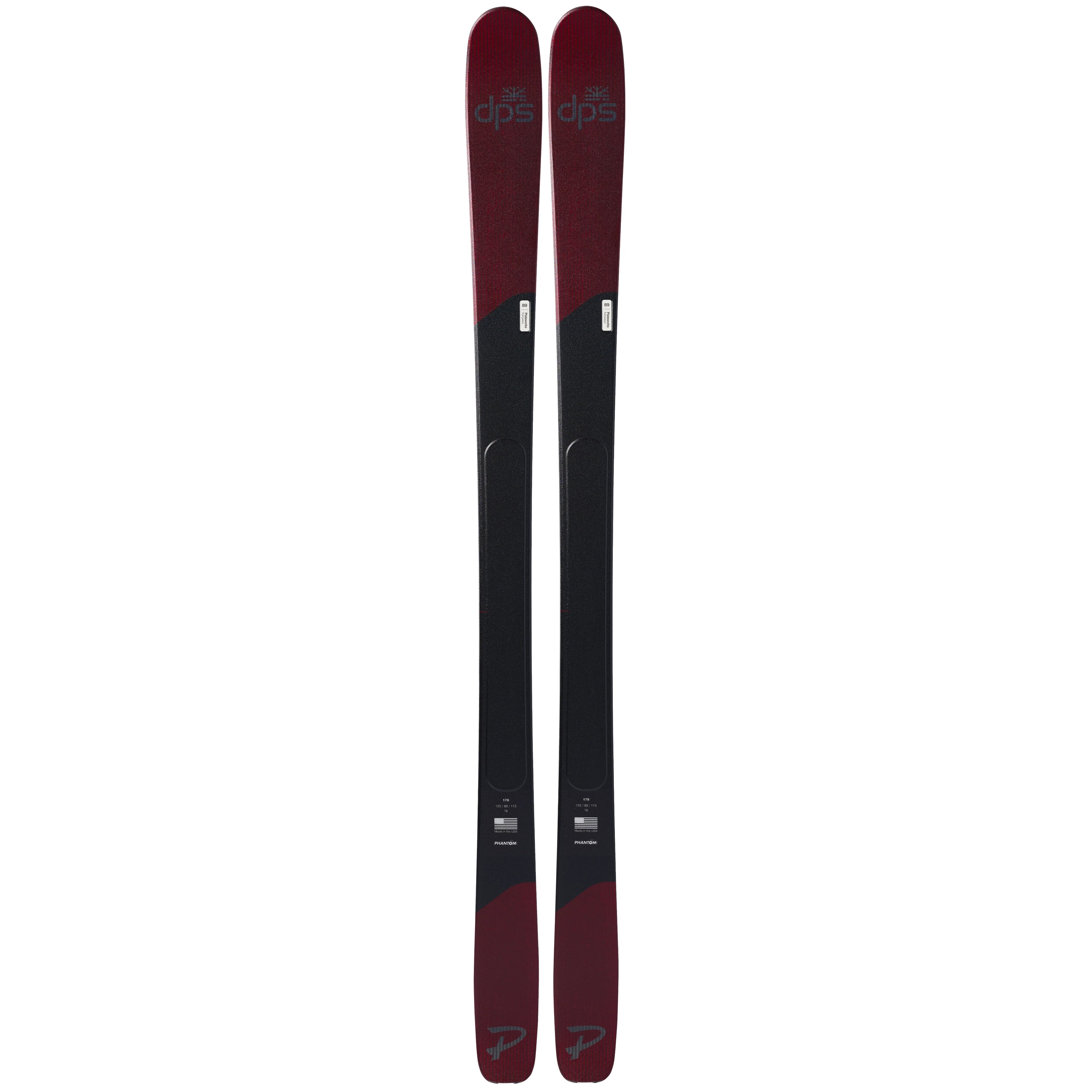 DPS Pisteworks 89 Alpine Ski Skis - Alpine Skis - Mens-Unisex DPS 165 Carbon Red