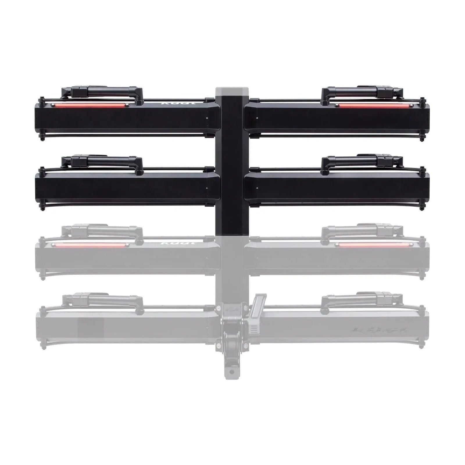 Kuat Piston Pro X 2 Bike Add On - LED Dual Ratchet Platform Rack with Kashima Cycling Accessories - Vehicle Bike Racks Kuat