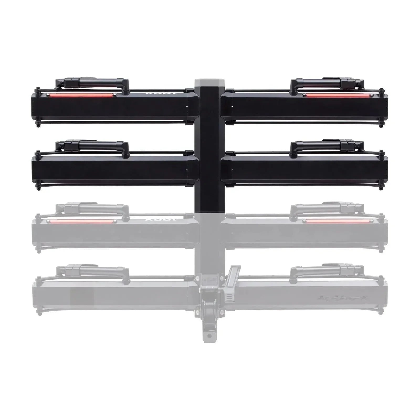 Kuat Piston Pro X 2 Bike Add On - LED Dual Ratchet Platform Rack with Kashima Cycling Accessories - Vehicle Bike Racks Kuat