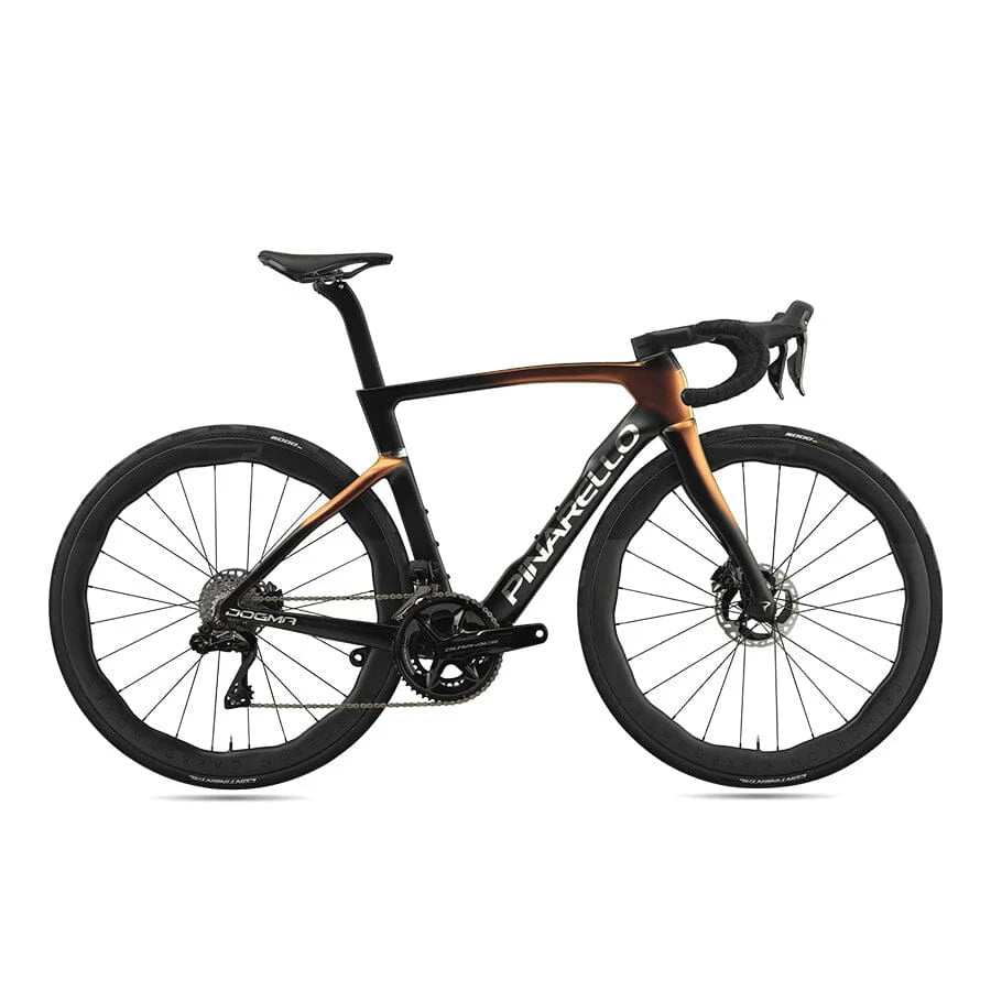 Pinarello Dogma F - Dura Ace Di2 PM - Peak 4550 Bicycle - Road Bikes Pinarello 43 Luxter Red Gold