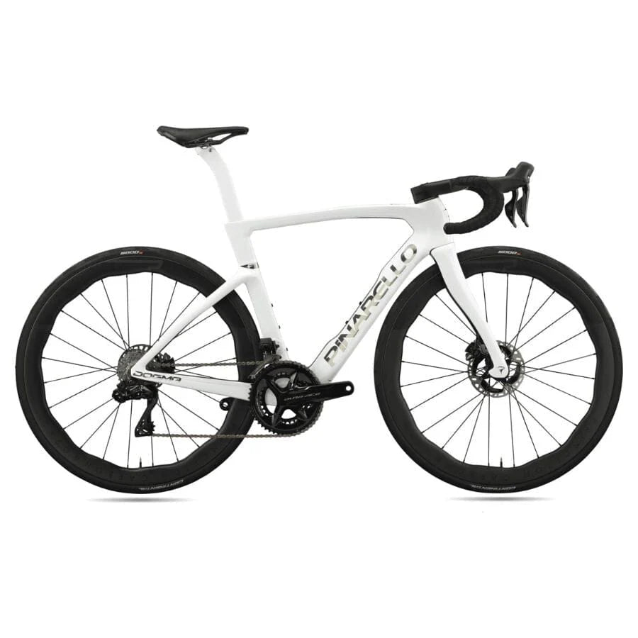 Pinarello Dogma F - Dura Ace Di2 PM - Peak 4550 Bicycle - Road Bikes Pinarello 43 Edge Crystal White