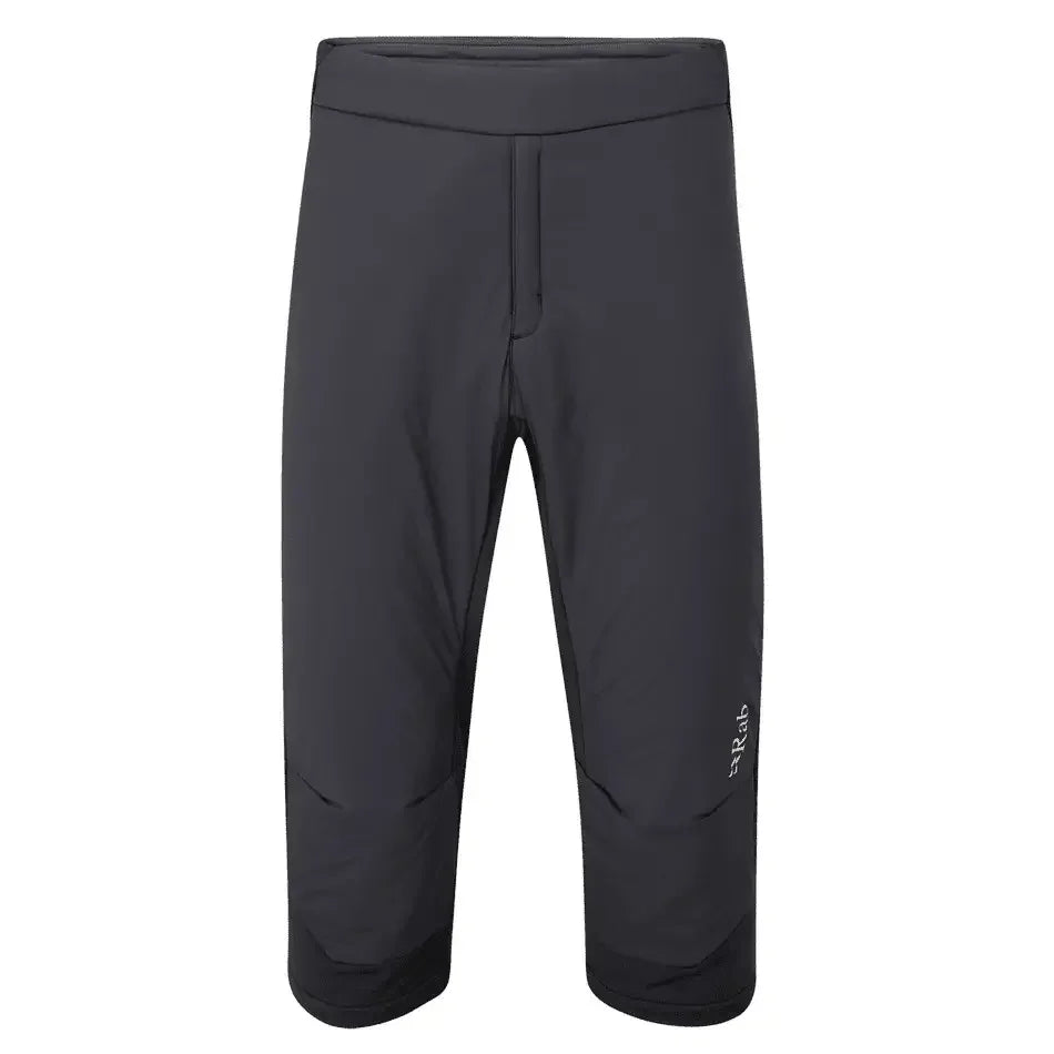 Rab Xenair 3/4 Pants Winter Apparel - Winter Apparel Mens Insulated Bottom Rab XSmall Black