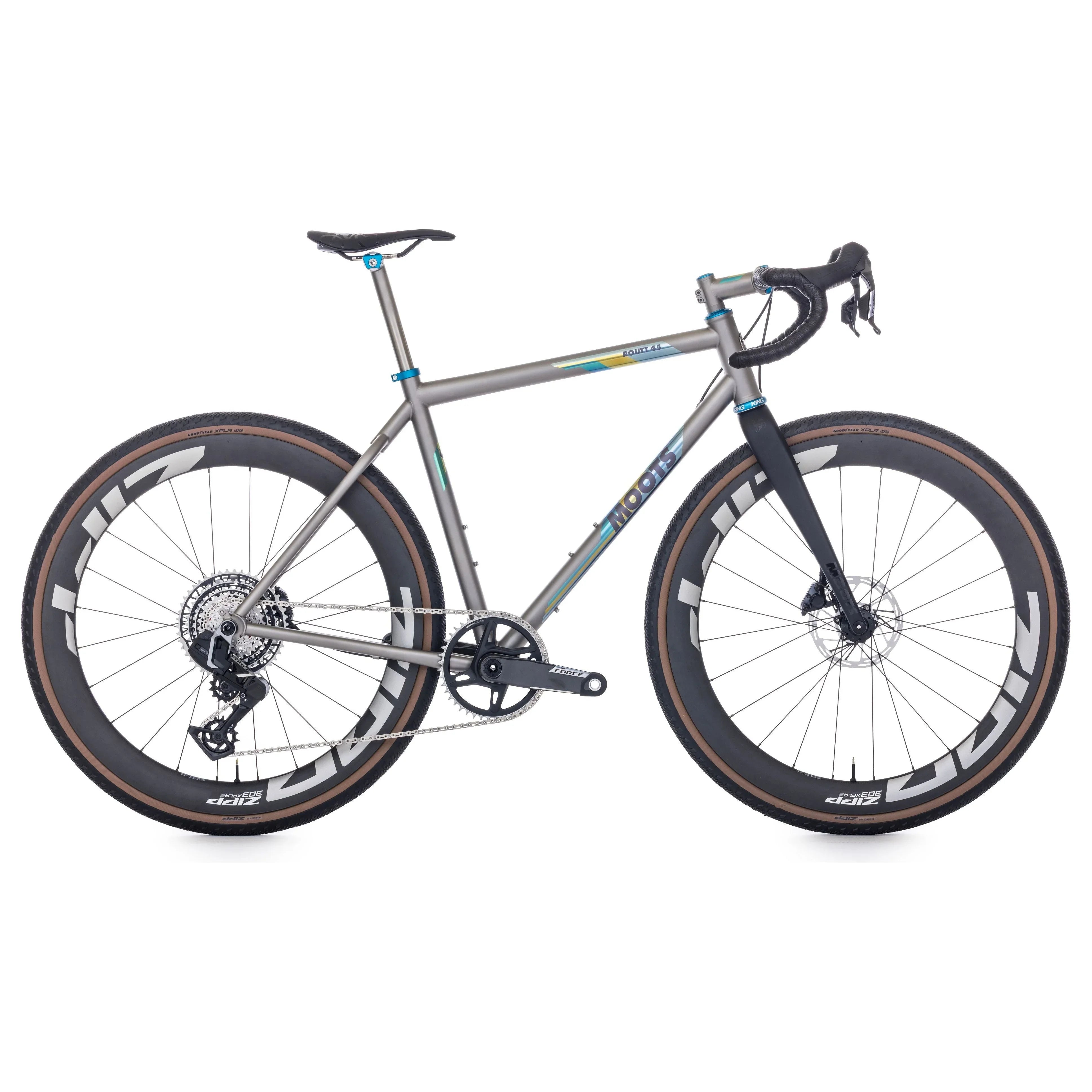 Moots Routt 45 Rival Xplr Bicycle - Gravel Moots 56 Brushed