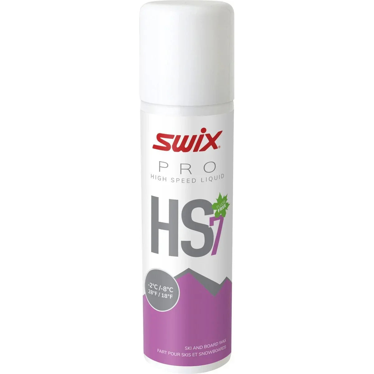 Swix HS7 Liq. Violet, -2°C/-8°C, 125ml Winter Accessories - Tuning Supplies Swix
