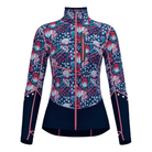 Colturi W Oxygen Printed Winter Apparel - Winter Apparel Womens Mid Layer Top Colturi Medium Print Leila Blue