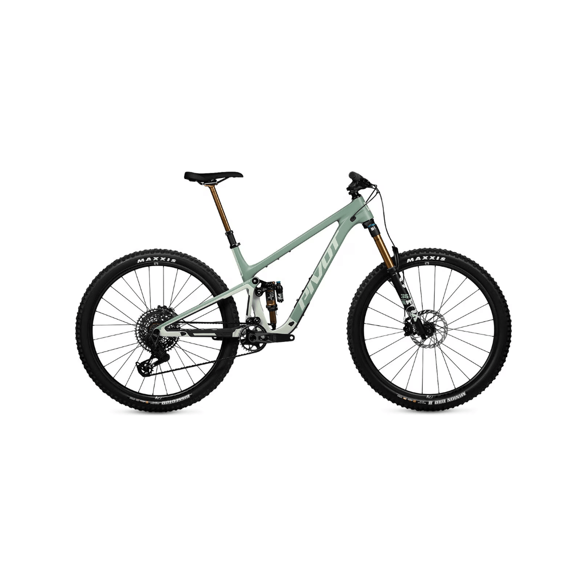 Pivot Trailcat LT Pro X0 Eagle Transmission w/ Carbon Wheels Bicycle - Mountain - Trail Pivot Cycles XSmall Green Meadow Mist