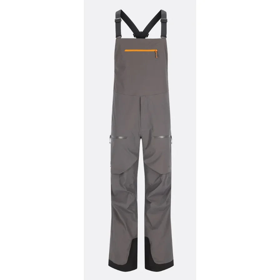 Rab M Khroma Kinetic Bib Winter Apparel - Winter Apparel Mens Hardshell Bottom Rab XXLarge Graphene