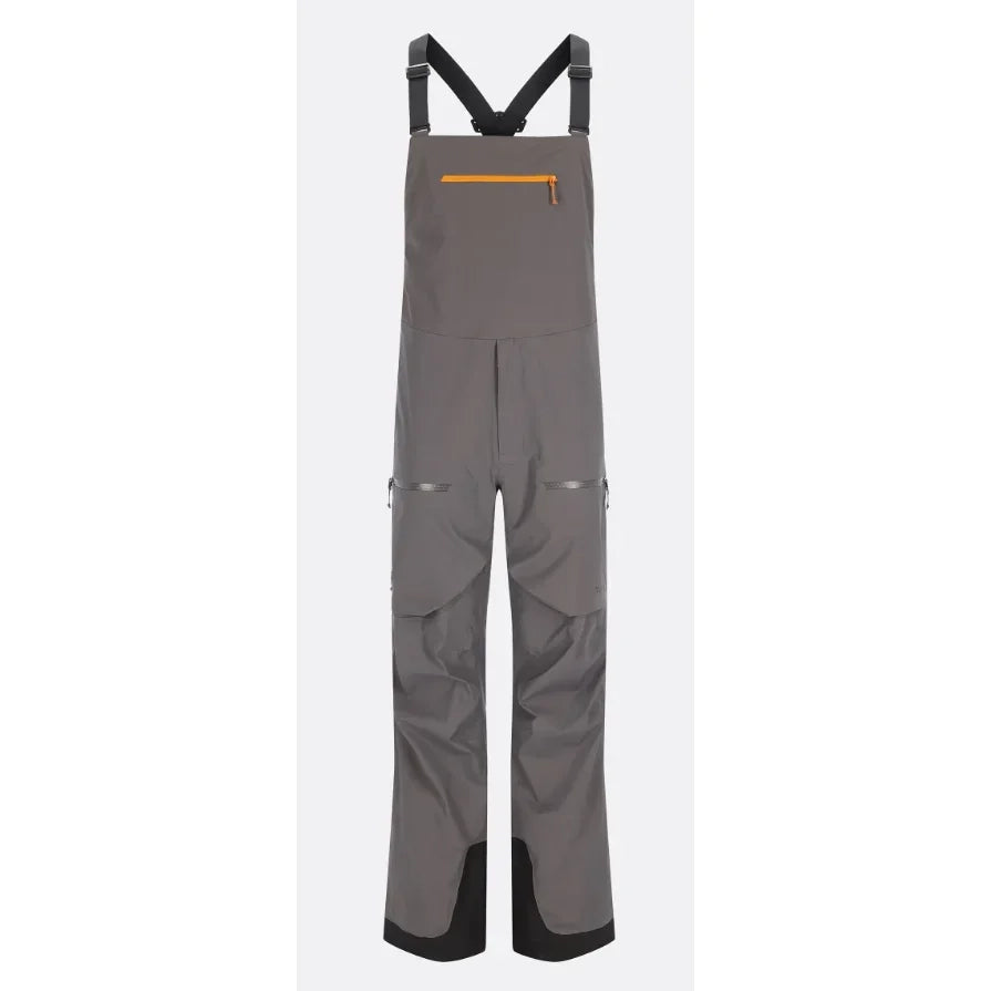 Rab M Khroma Kinetic Bib Winter Apparel - Winter Apparel Mens Hardshell Bottom Rab XXLarge Graphene