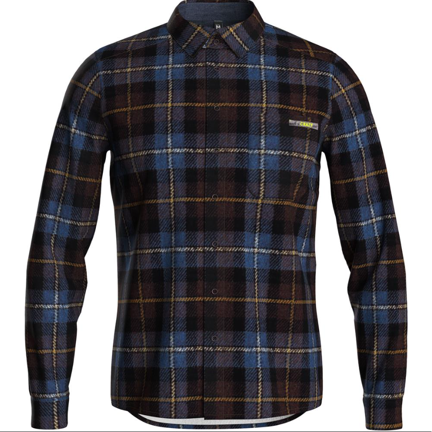 Crazy M Lumberjack Shirt Winter Apparel - Winter Apparel Mens Mid Layer Top Crazy Small Scottish Blue