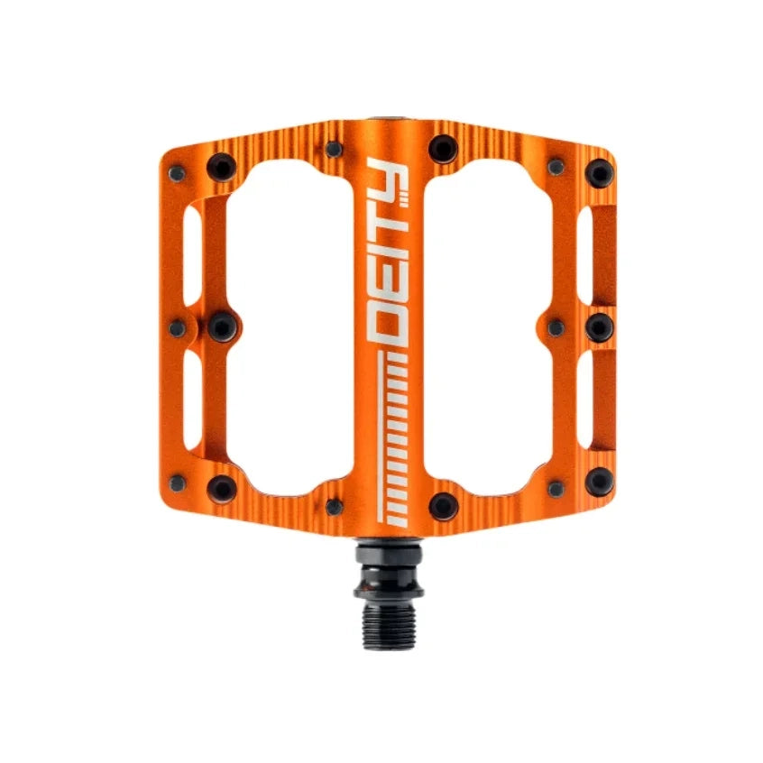 Deity Black Kat Pedals Cycling Parts - Pedal - Mountain Flat Pedal Deity Components Orange