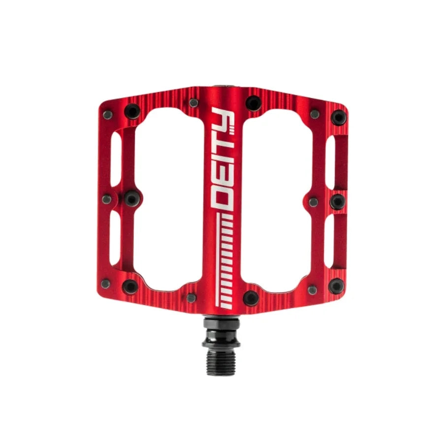 Deity Black Kat Pedals Cycling Parts - Pedal - Mountain Flat Pedal Deity Components Red