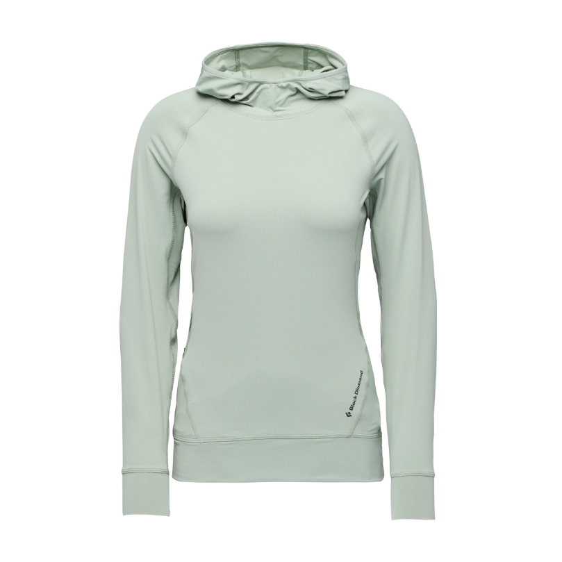 Black Diamond W Alpenglow Hoody Summer Apparel - Womens - Tops Black Diamond Extra Extra Small Agave