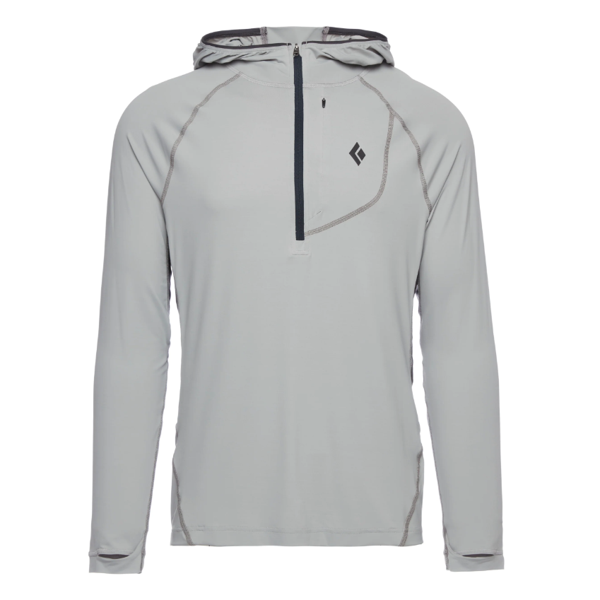 Black Diamond M Alpenglow Pro Hoody Summer Apparel - Mens - Tops Black Diamond Extra Large Pewter