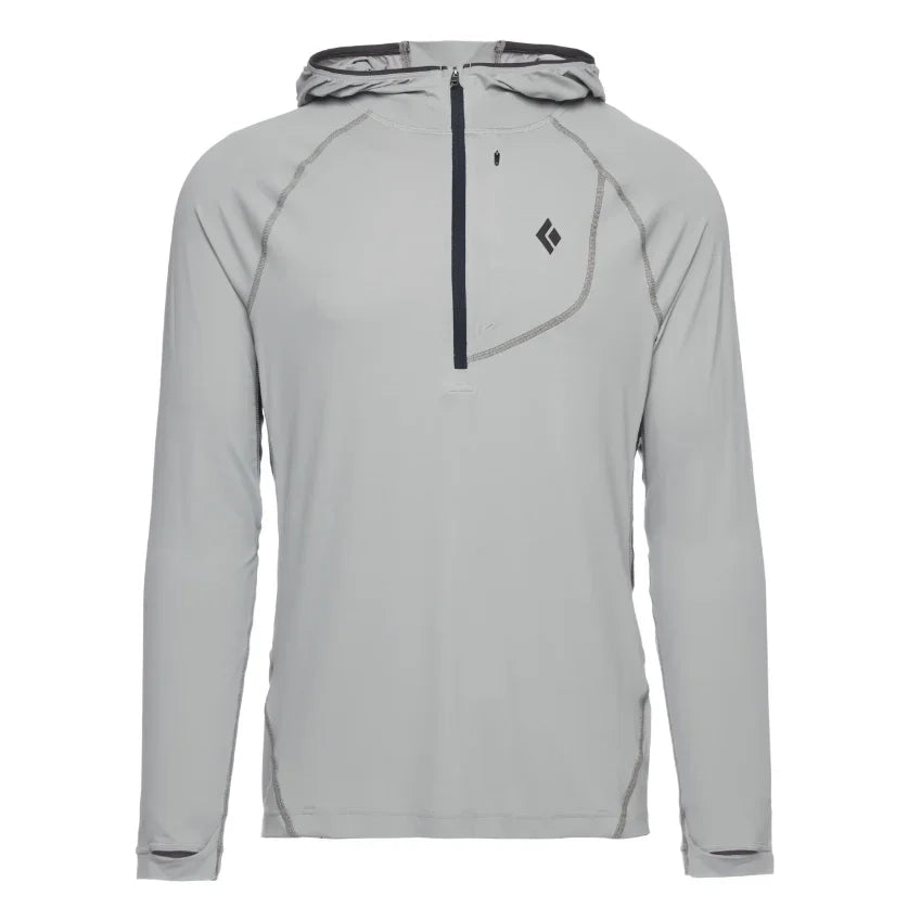 Black Diamond M Alpenglow Pro Hoody Summer Apparel - Mens - Tops Black Diamond Extra Large Pewter
