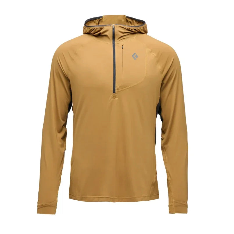 Black Diamond M Alpenglow Pro Hoody Summer Apparel - Mens - Tops Black Diamond Extra Large Flax