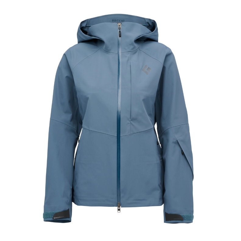 Black Diamond W Recon Stretch Shell Winter Apparel - Winter Apparel Womens Hardshell Top Black Diamond Extra Large Midnight Blue