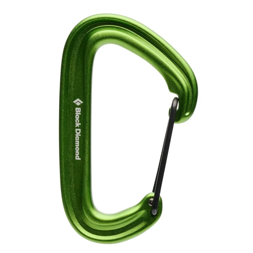 Black Diamond Litewire Carabiner Summer Gear - Climbing Gear Black Diamond Envy Green
