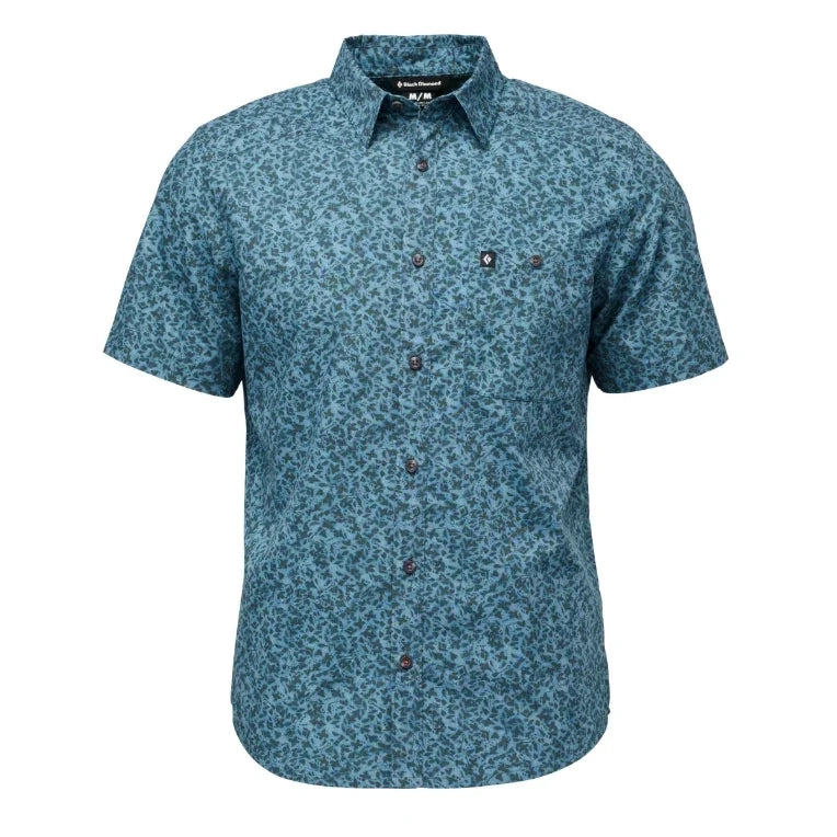 Black Diamond M Wingate Short Sleeve Shirt Summer Apparel - Mens - Tops Black Diamond Extra Large Charcoal BD Glyphs