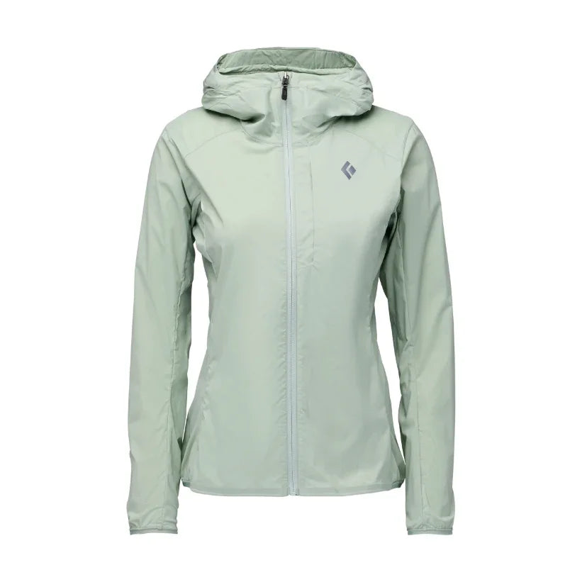 Black Diamond W Alpine Start Hoody Winter Apparel - Winter Apparel Womens Softshell Top Black Diamond Extra Large Agave