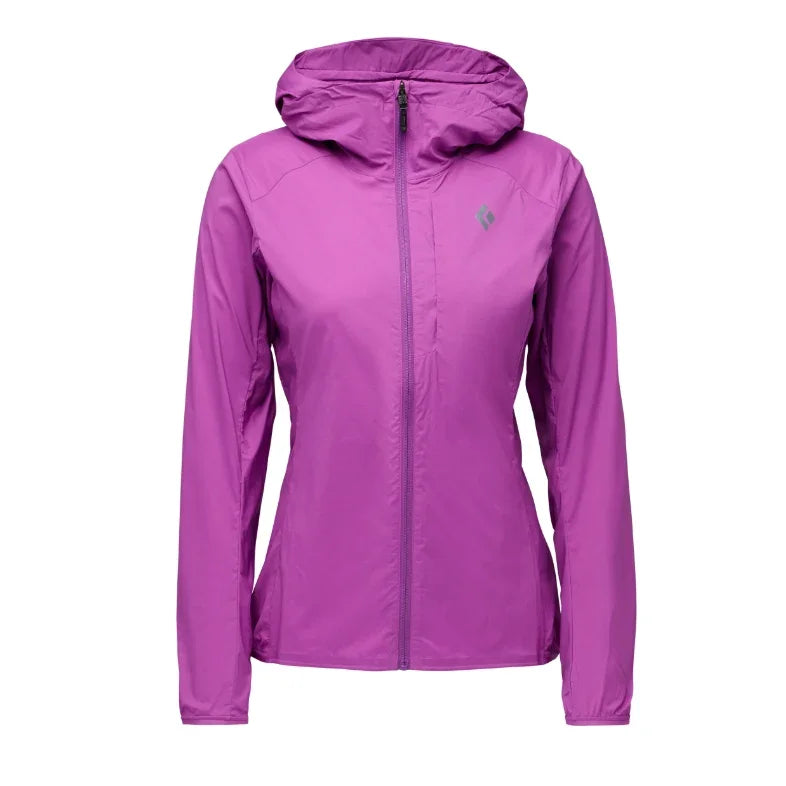 Black Diamond W Alpine Start Hoody Winter Apparel - Winter Apparel Womens Softshell Top Black Diamond Extra Large Piton Purple