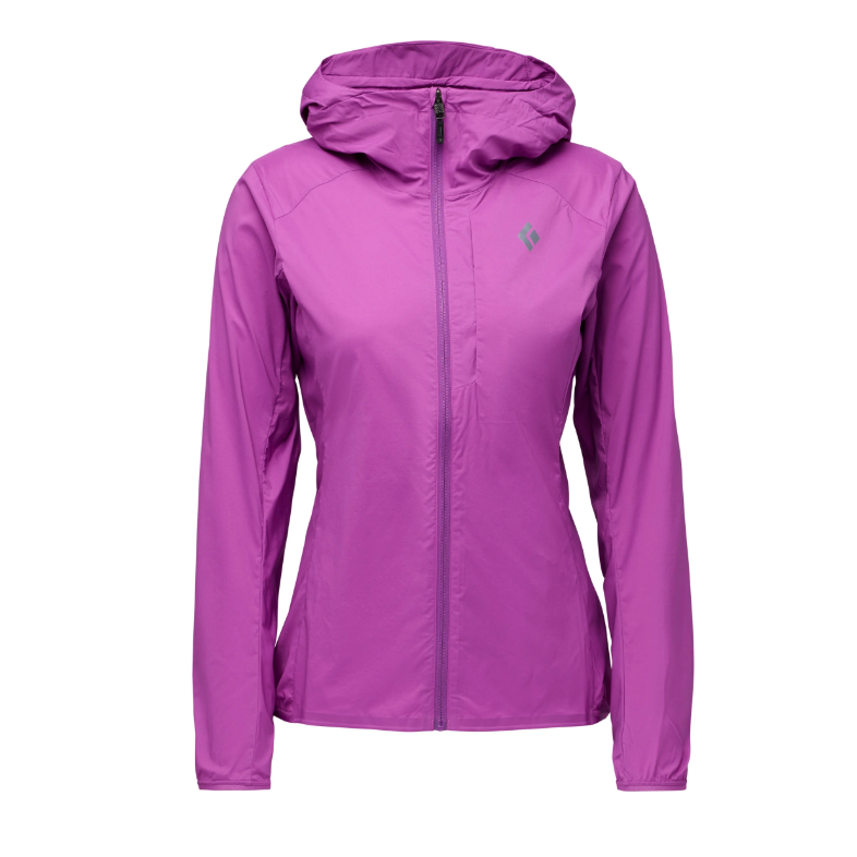 Black Diamond W Alpine Start Hoody Winter Apparel - Winter Apparel Womens Softshell Top Black Diamond Extra Large Piton Purple