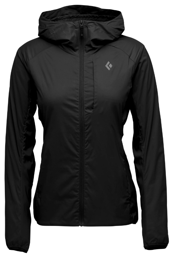 Black Diamond W Alpine Start Hoody Winter Apparel - Winter Apparel Womens Softshell Top Black Diamond Large Black