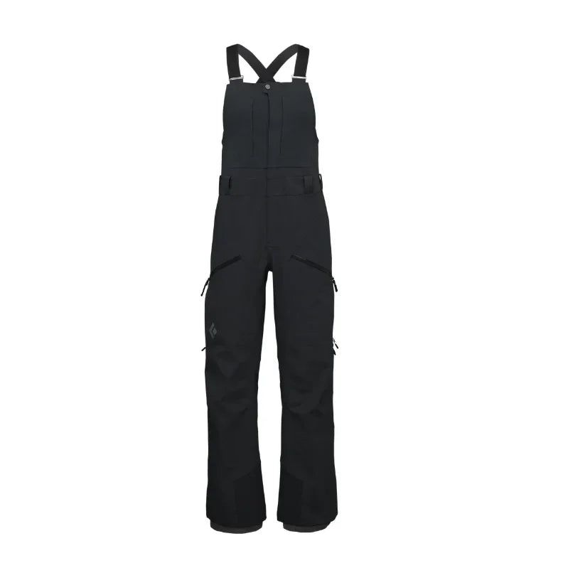 Black Diamond W Recon Stretch Bibs Winter Apparel - Winter Apparel Womens Hardshell Bottom Black Diamond Extra Large Black
