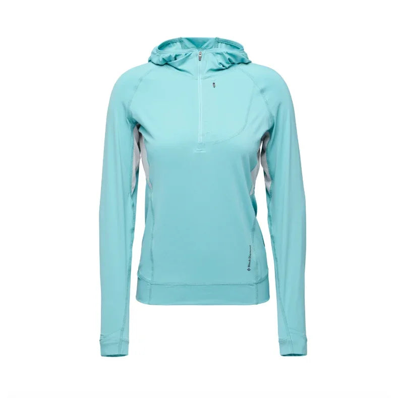 Black Diamond W Alpenglow Pro Hoody Summer Apparel - Womens - Tops Black Diamond Small Glacier