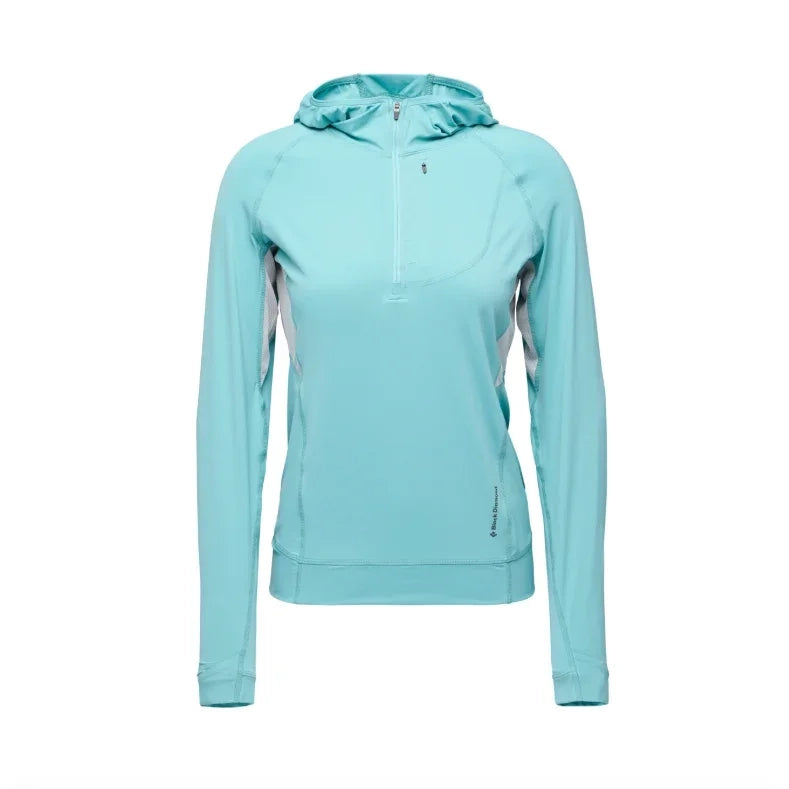 Black Diamond W Alpenglow Pro Hoody Summer Apparel - Womens - Tops Black Diamond Small Glacier