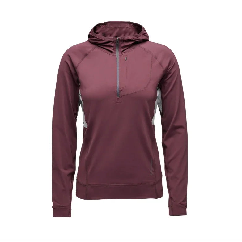 Black Diamond W Alpenglow Pro Hoody Summer Apparel - Womens - Tops Black Diamond Extra Small Fig