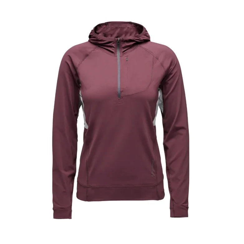 Black Diamond W Alpenglow Pro Hoody Summer Apparel - Womens - Tops Black Diamond Extra Small Fig