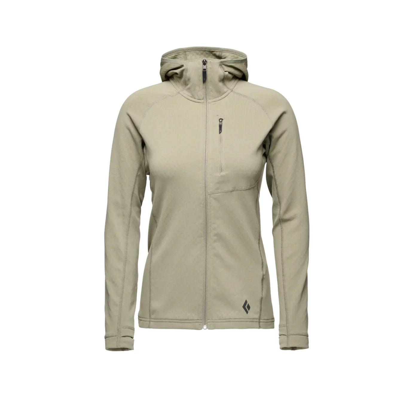 Black Diamond W Coefficient Hoody Winter Apparel - Winter Apparel Womens Mid Layer Top Black Diamond Extra Small Pine Smoke