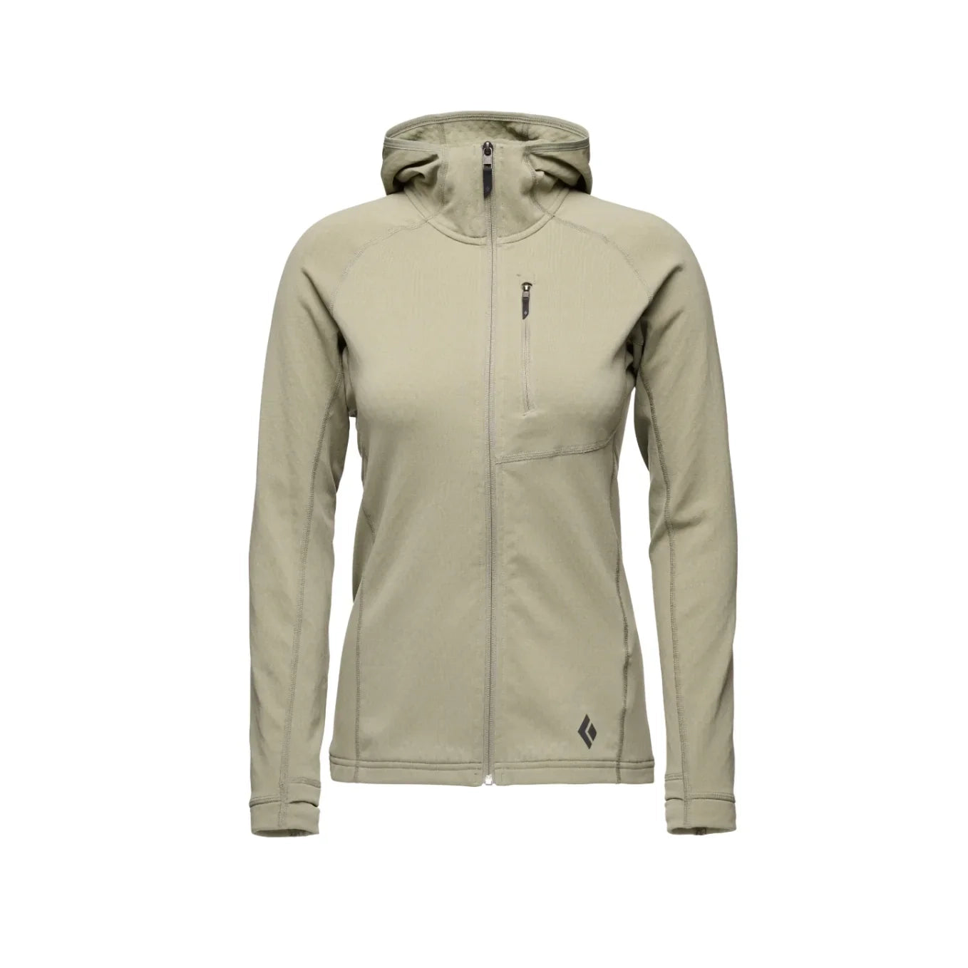 Black Diamond W Coefficient Hoody Winter Apparel - Winter Apparel Womens Mid Layer Top Black Diamond Extra Small Pine Smoke
