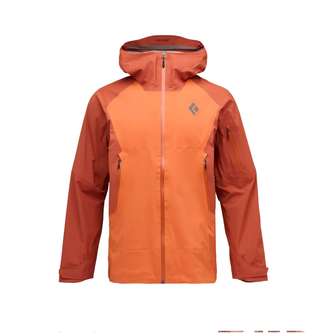Black Diamond M Recon LT Stretch Shell Winter Apparel - Winter Apparel Mens Hardshell Top Black Diamond Small Saffron-Burnt Sienna