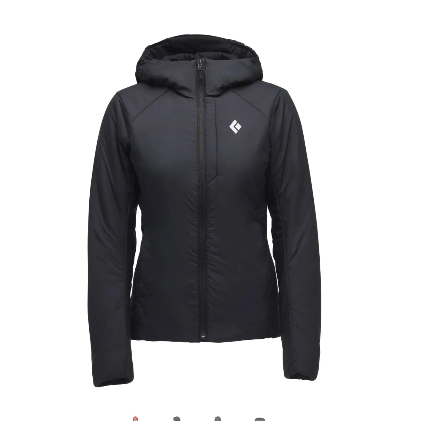 Black Diamond W First Light 2.0 Stretch Hoody Winter Apparel - Winter Apparel Womens Insulated Top Black Diamond Extra Small Black