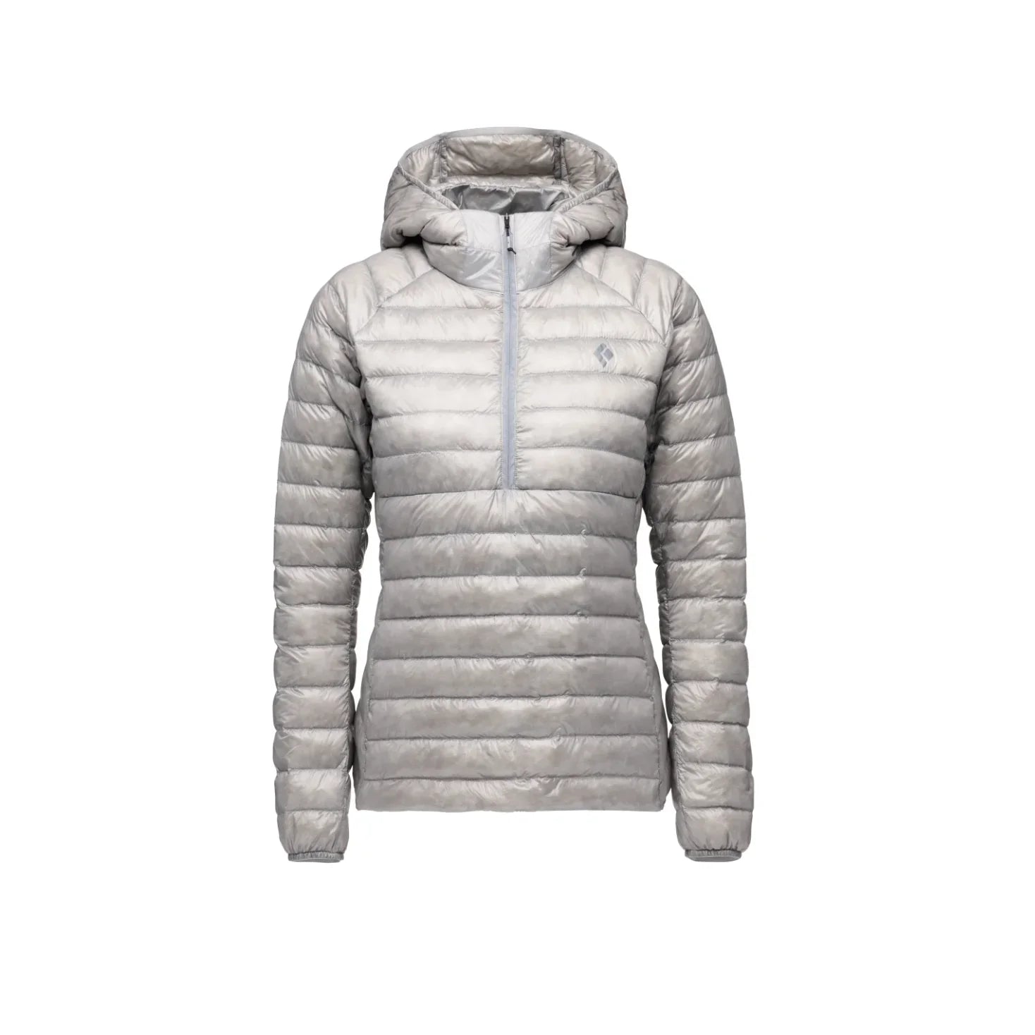 Black Diamond W Deploy Down 0.5 Pullover Hoody Winter Apparel - Winter Apparel Womens Insulated Top Black Diamond Extra Small Pewter