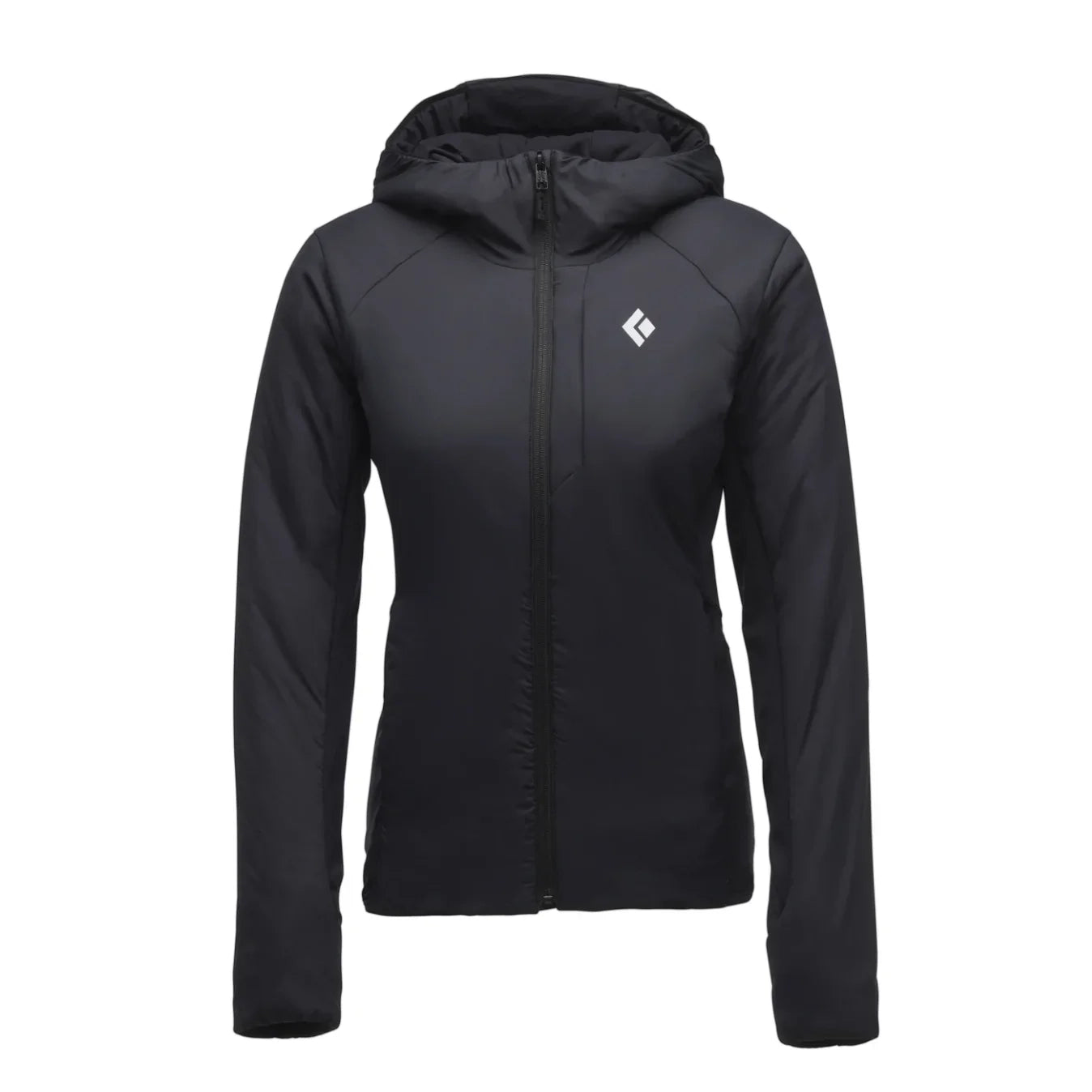 Black Diamond W First Light 1.0 Stretch Hoody Winter Apparel - Winter Apparel Womens Insulated Top Black Diamond Extra Small Black