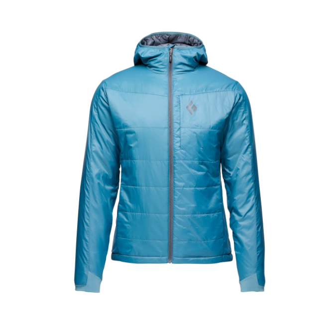Black Diamond M Solution 2.0 Hoody Winter Apparel - Winter Apparel Mens Hardshell Top Black Diamond Small Creek Blue
