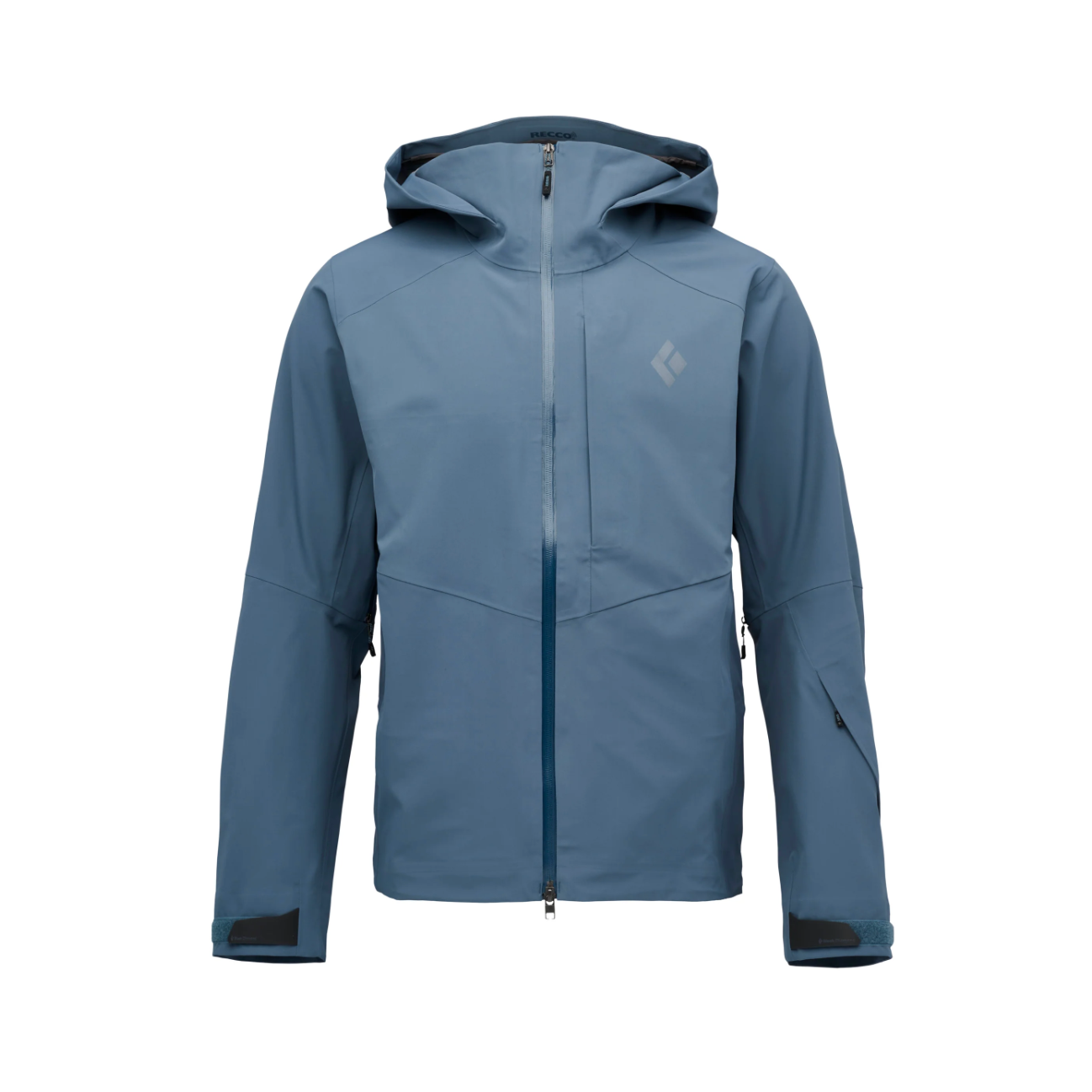 Black Diamond M Recon Stretch Shell Winter Apparel - Winter Apparel Mens Hardshell Top Black Diamond Medium Midnight Blue