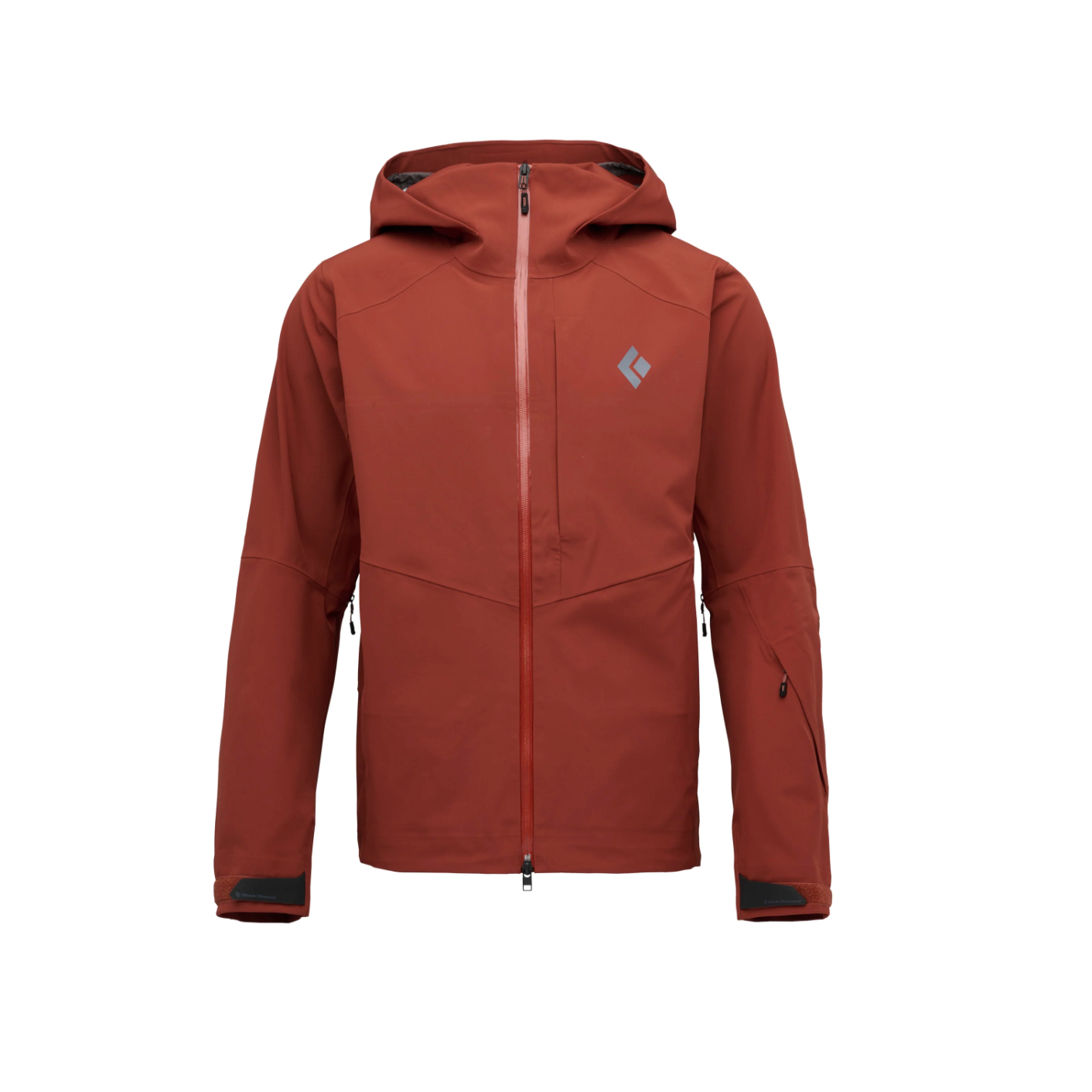 Black Diamond M Recon Stretch Shell Winter Apparel - Winter Apparel Mens Hardshell Top Black Diamond Small Iron Red