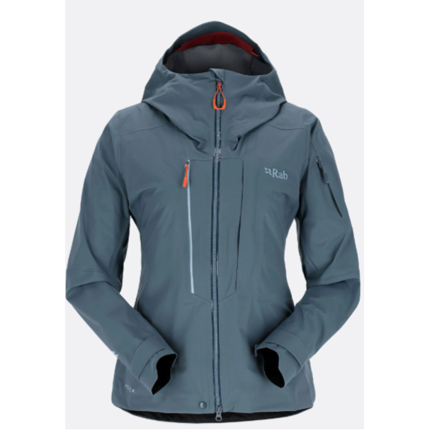 Rab W Khroma Kinetic Jacket Winter Apparel - Winter Apparel Womens Hardshell Top Rab XSmall Orion Blue