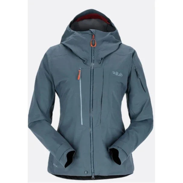 Rab W Khroma Kinetic Jacket Winter Apparel - Winter Apparel Womens Hardshell Top Rab XSmall Orion Blue