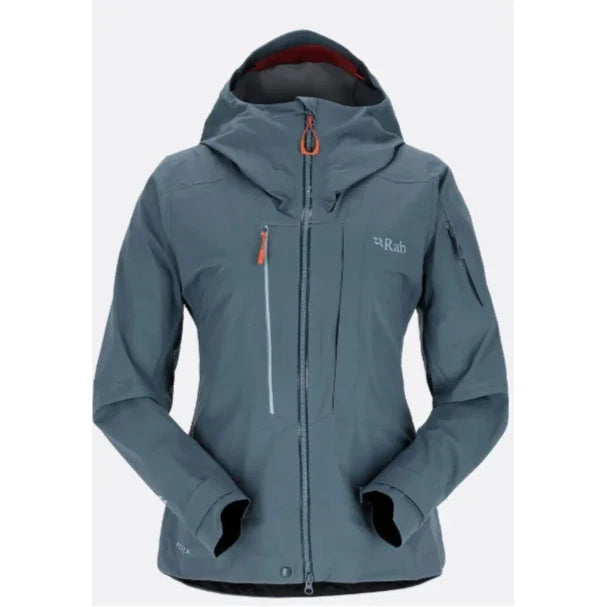 Rab W Khroma Kinetic Jacket Winter Apparel - Winter Apparel Womens Hardshell Top Rab XSmall Orion Blue
