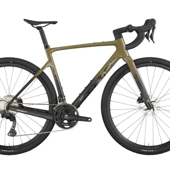 SCOTT Addict Gravel 40 Bicycle - Gravel SCOTT Small Kaki Green/Carbon Black